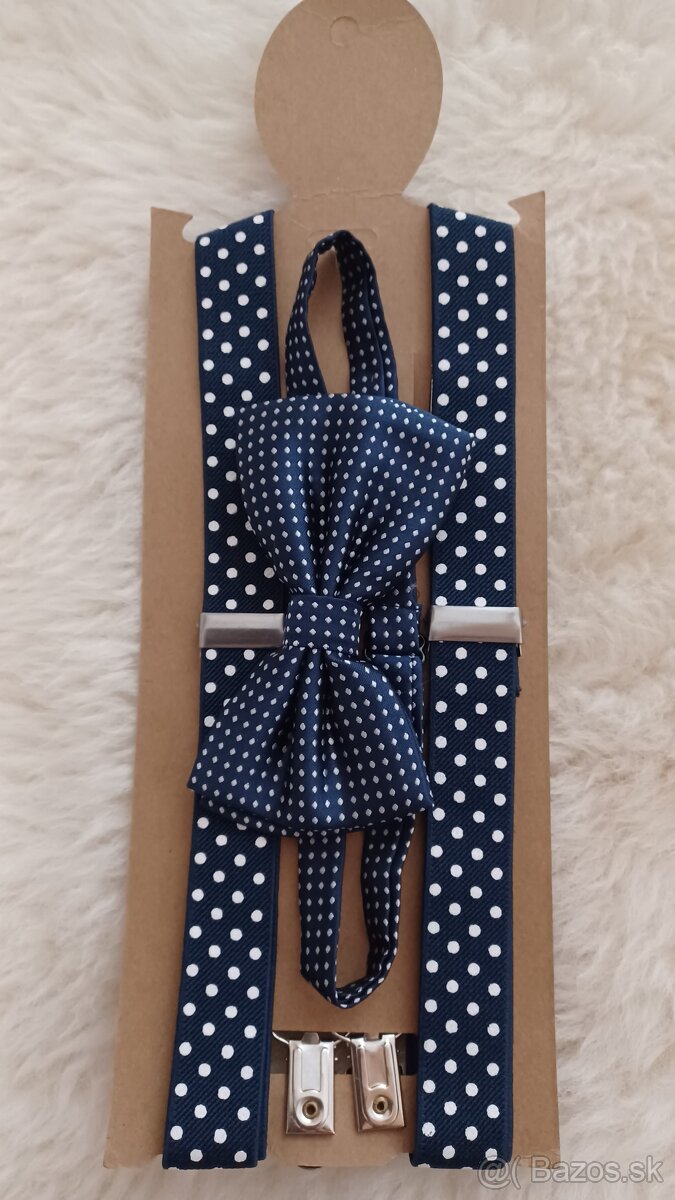 Pánske traky + motýlik - 2