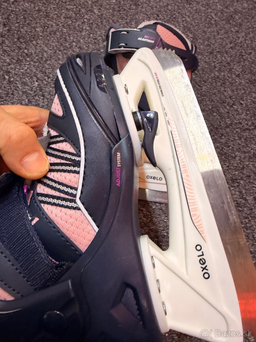 dievčenské korčule na krasokorčuľovanie Oxelo Fit 100 - 2