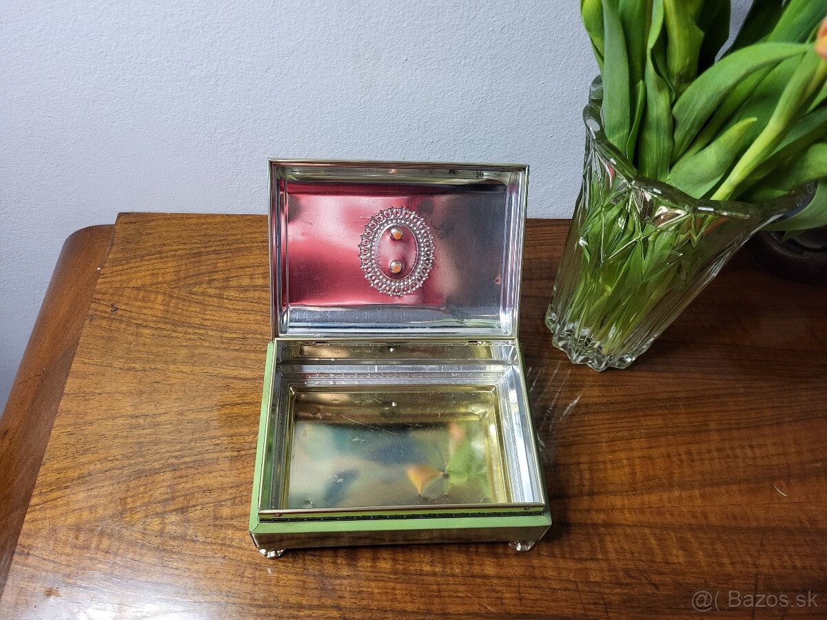 Plechová krabička so vzorom mramoru - 2