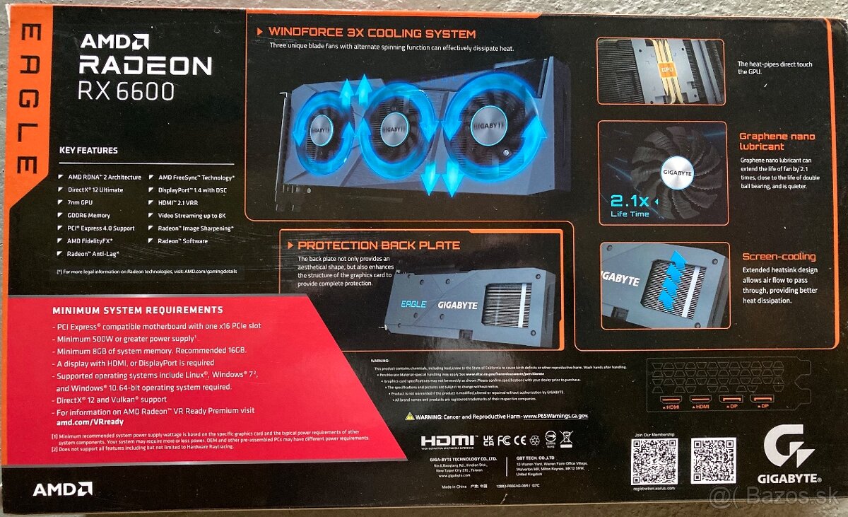 Gigabyte Eagle AMD RX 6600 - 2