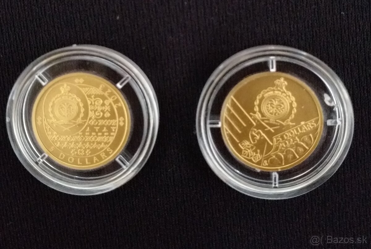 SLOVENSKÝ OROL / ČESKÝ LEV - Gold 9999 - 2