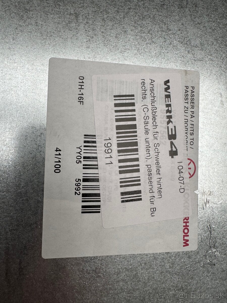 Vw T3 cast zadneho blatnika - 2