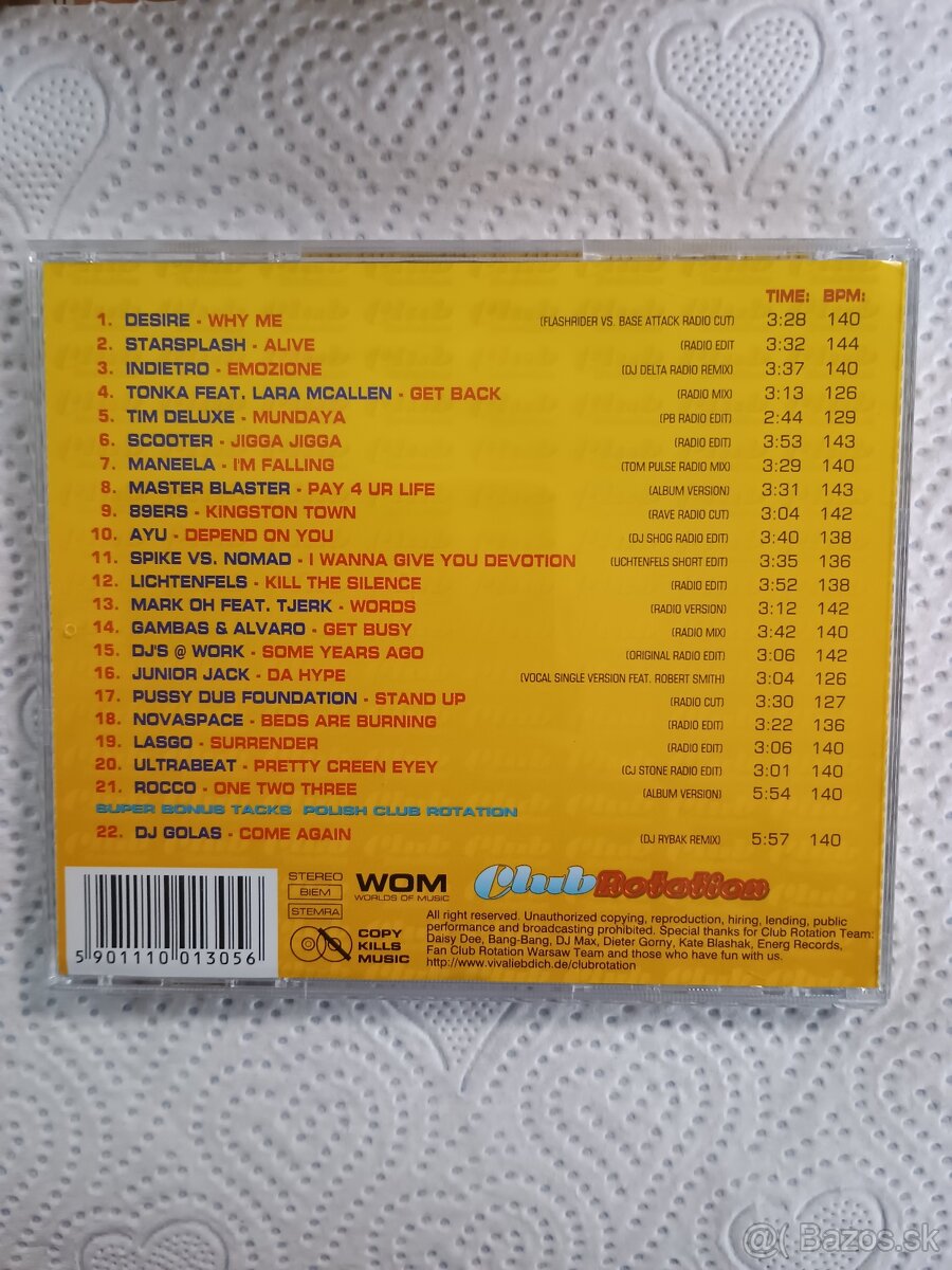 Cd výbery po 4€. - 2