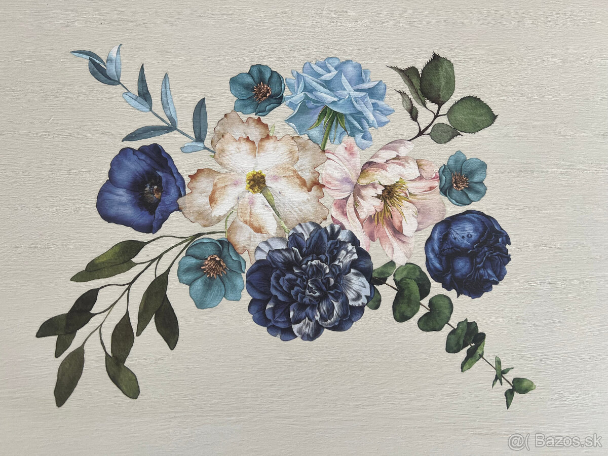 Drevený konferenčný stolik wildflowers - 2