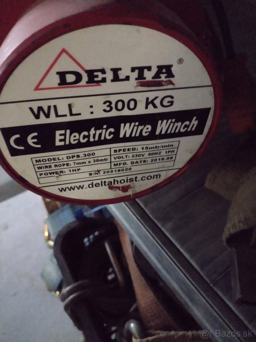 Predám profesionálny navijak Delta WLL300 - 2
