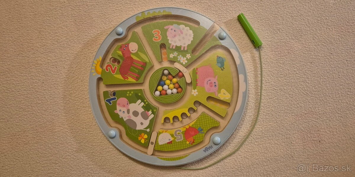 Magnetický labyrint s perom (Farma a čísla) - 2