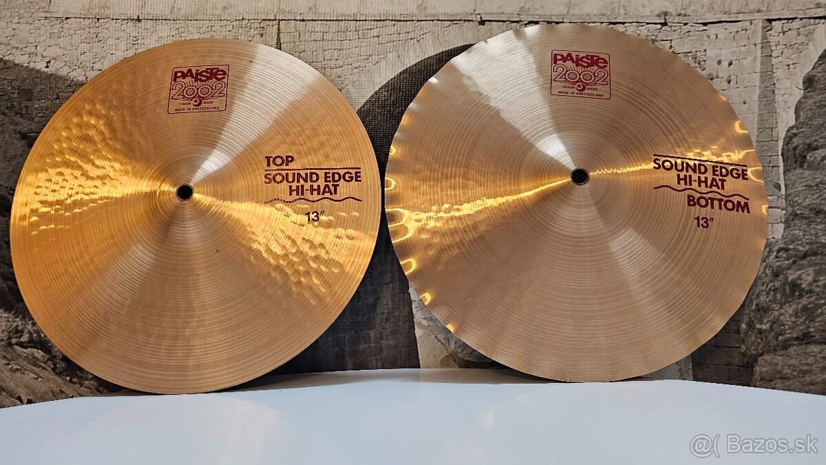 PAISTE 2002 13" HI-HAT, SOUND EDGE - 2