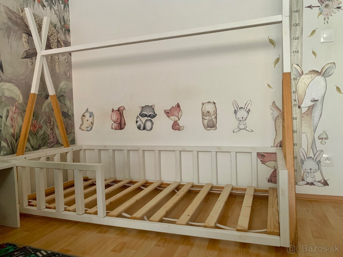 Detska nizka Montessori postel Teepee - 2