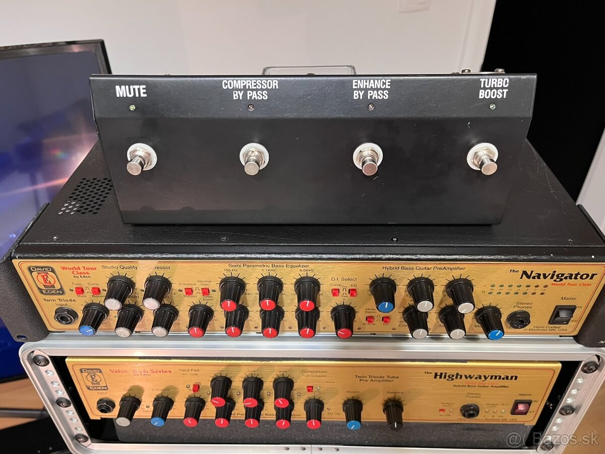 Predám Eden WP100A Navigator preamp + footswitch - 2