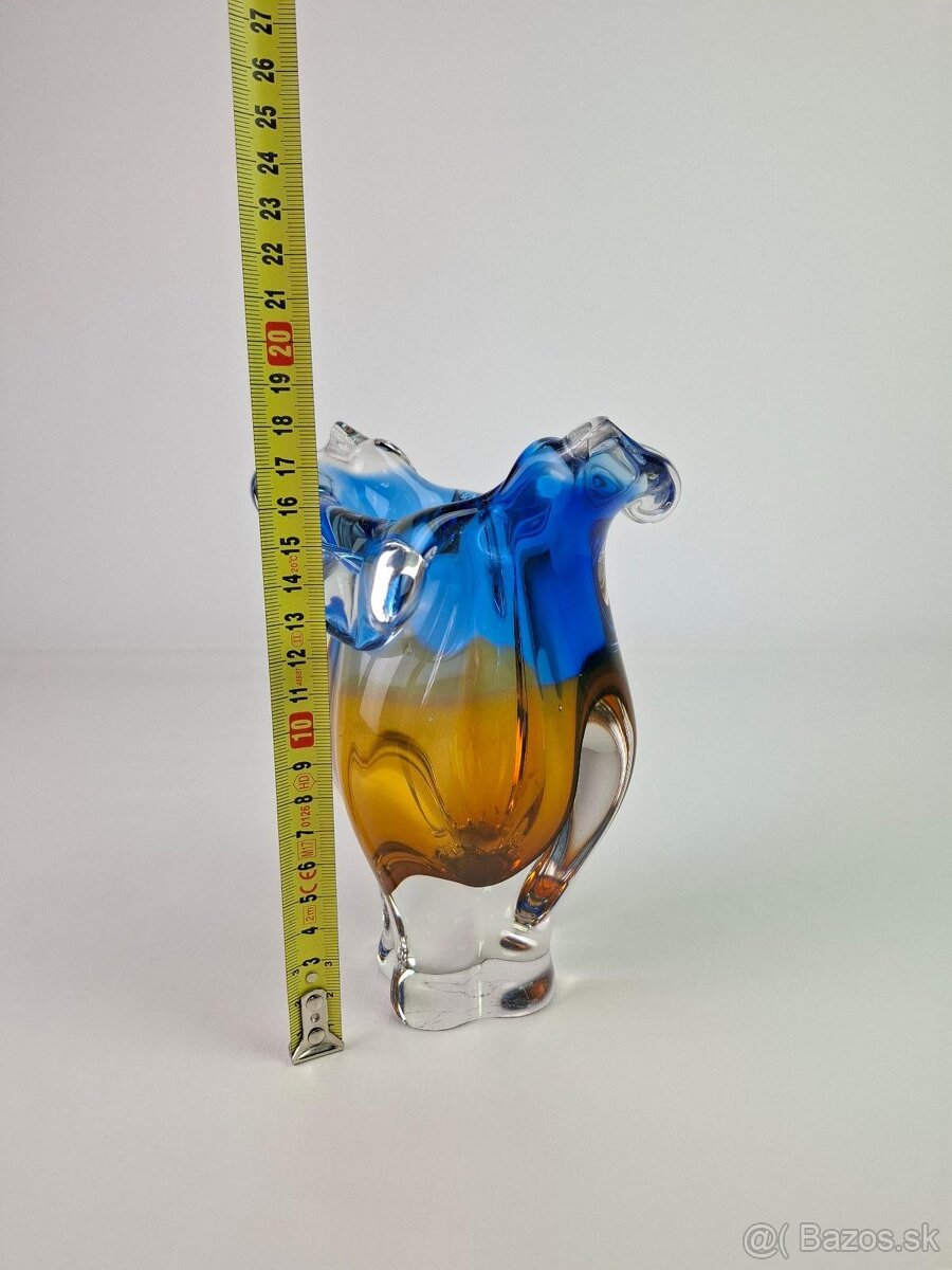 KUPIM - hutne sklo chribska sklenena vaza - 2