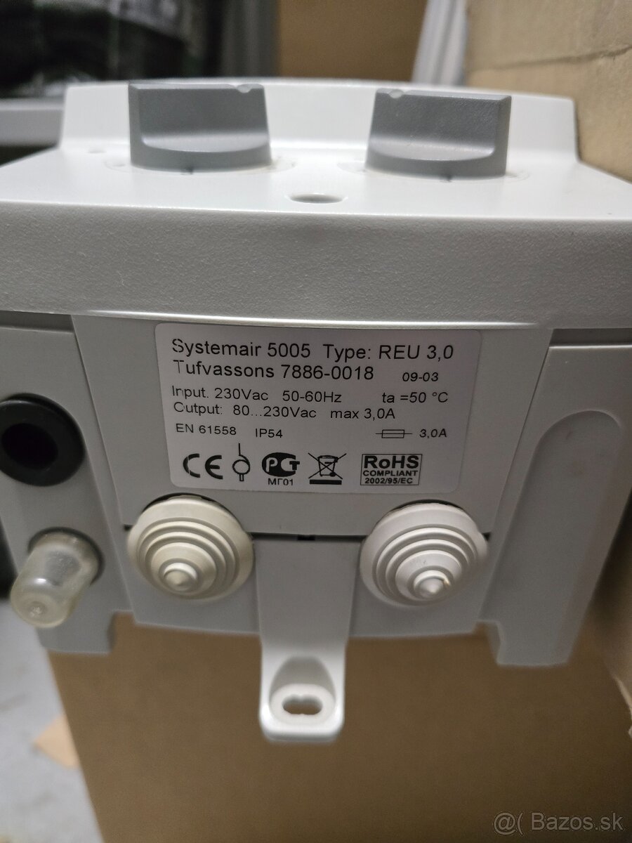 Systemair stupnovy regulator REU 3.0 - 2