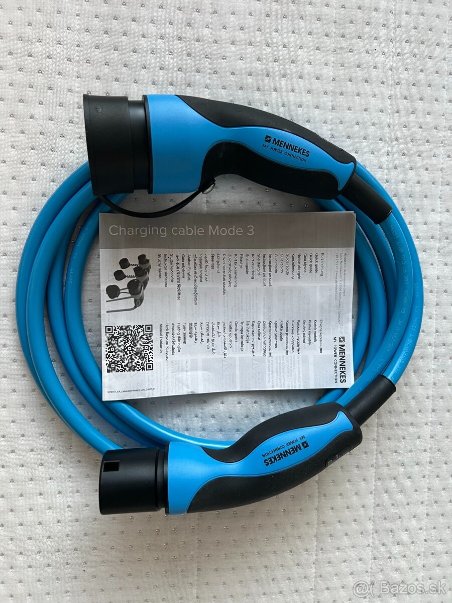 Nabíjecí kabel EV MENNEKES TYPE 2, 3x20A, 11kW - 2