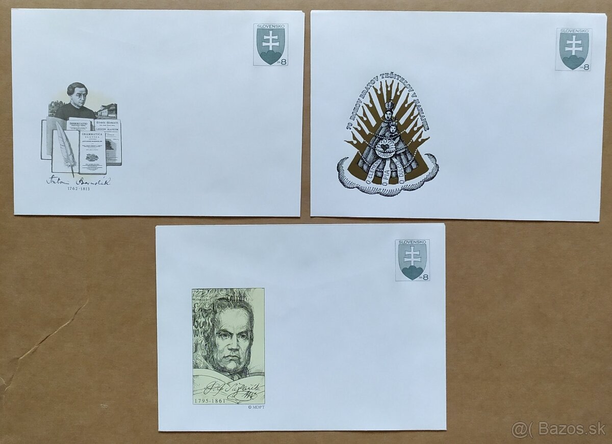 Známky - súbor 7ks poštových obálok a aerogram. - 2