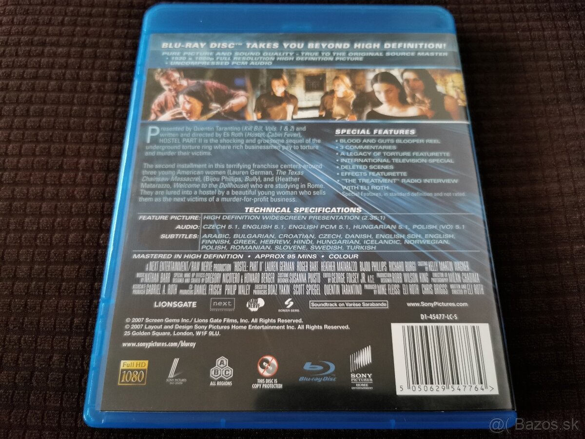 Blu-ray HOSTEL ll CZ dabing - 2