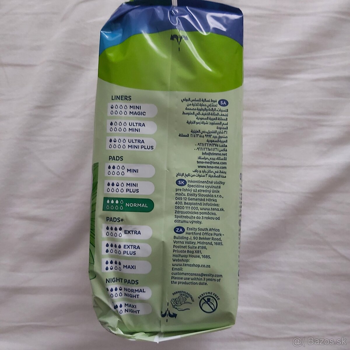 Inkontinenčné vložky Tena Normal 12ks v balení 2,2€/ks - 2