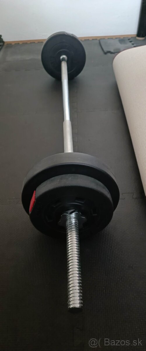 Tyče + jednoručka + závažia - 2