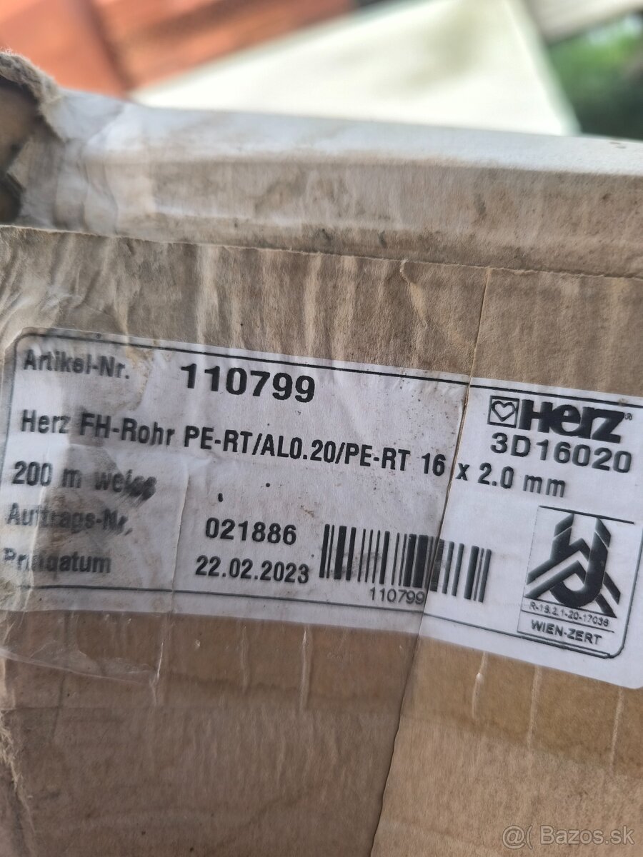 Plast hliníková rúrka HERZ - 2