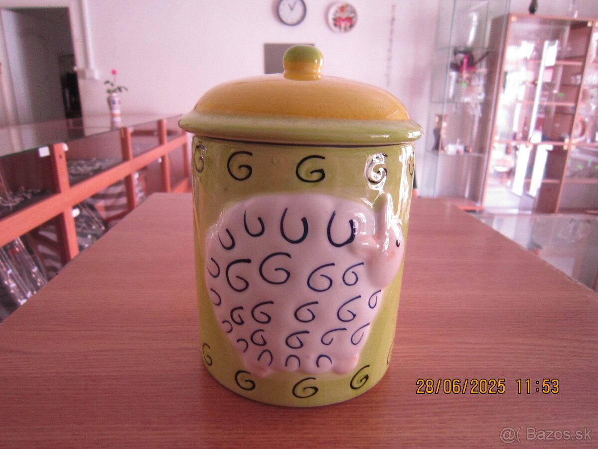 Keramická dóza s barančekom - 2