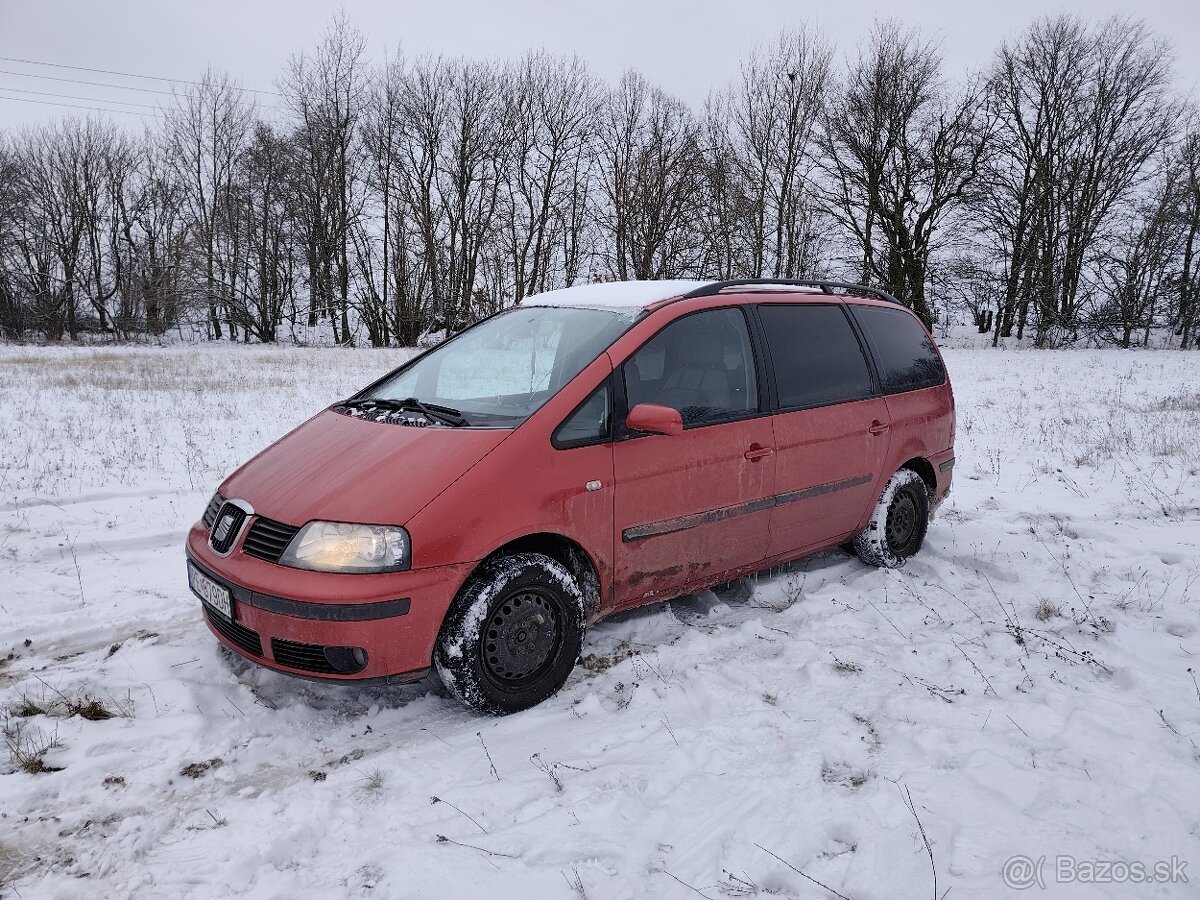 Seat Alhambra 1.9tdi 85kw r.v2000, 7 miestne - 2