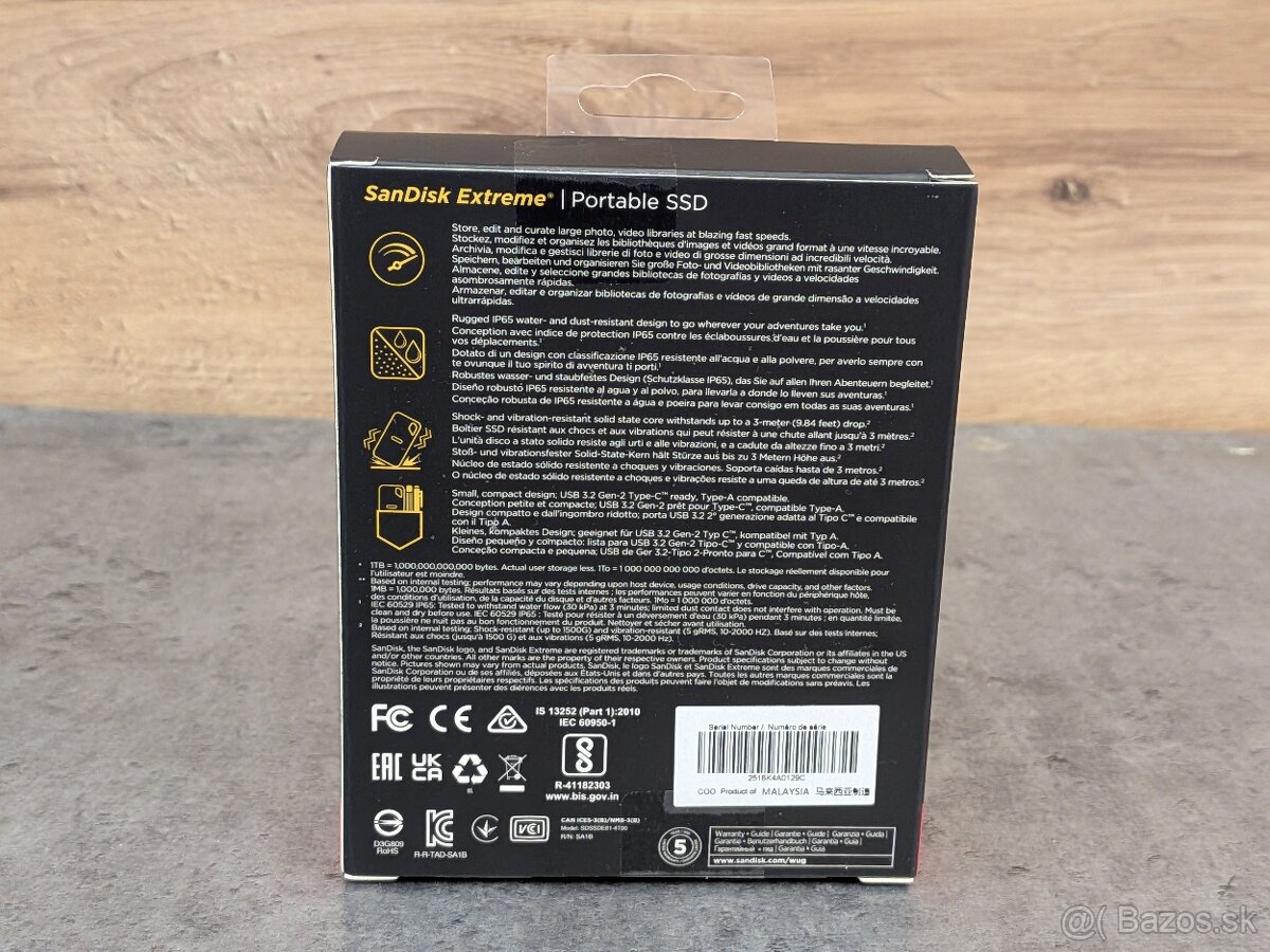 4TB SANDISK Extreme Portable SSD V2 - NOVÝ - 2