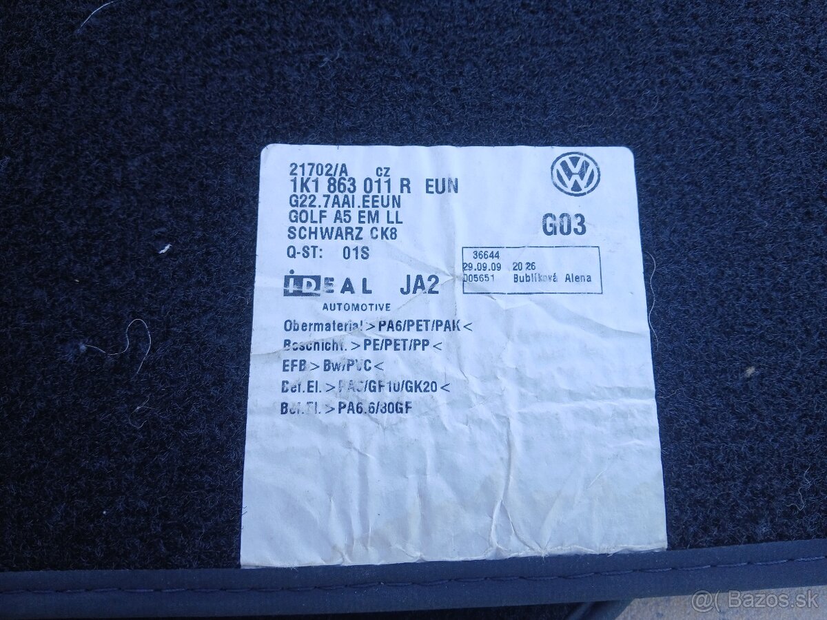 Auto koberce Volkswagen,Škoda - 2