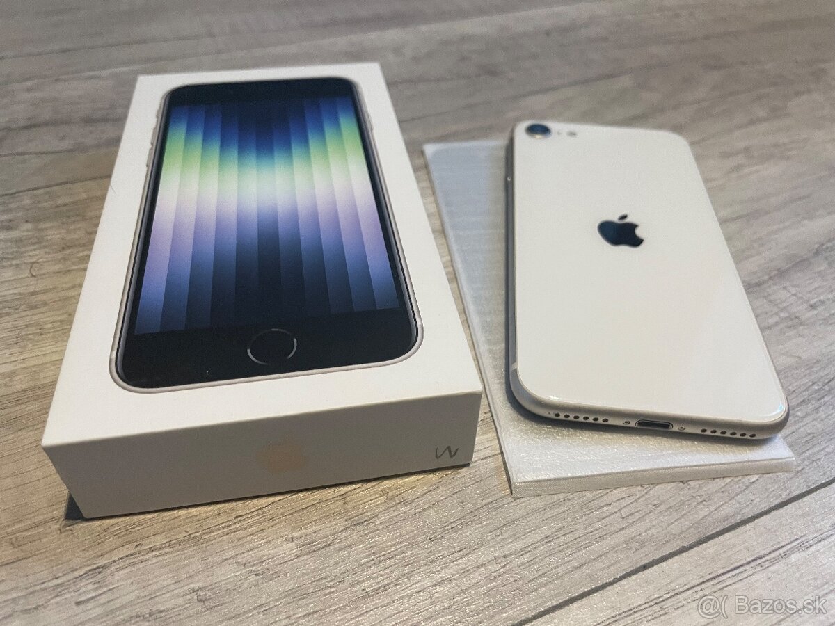 IPhone SE 2022 128GB biely - 2