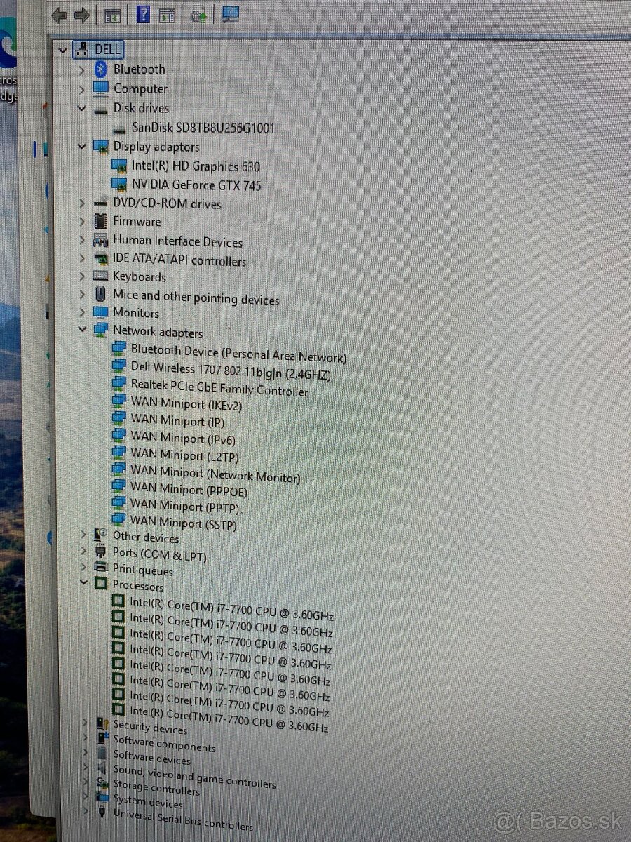 Dell i7 7700 4jadro,8GBDDR4,GTX745,256GBSSD,Wi-Fi - 2