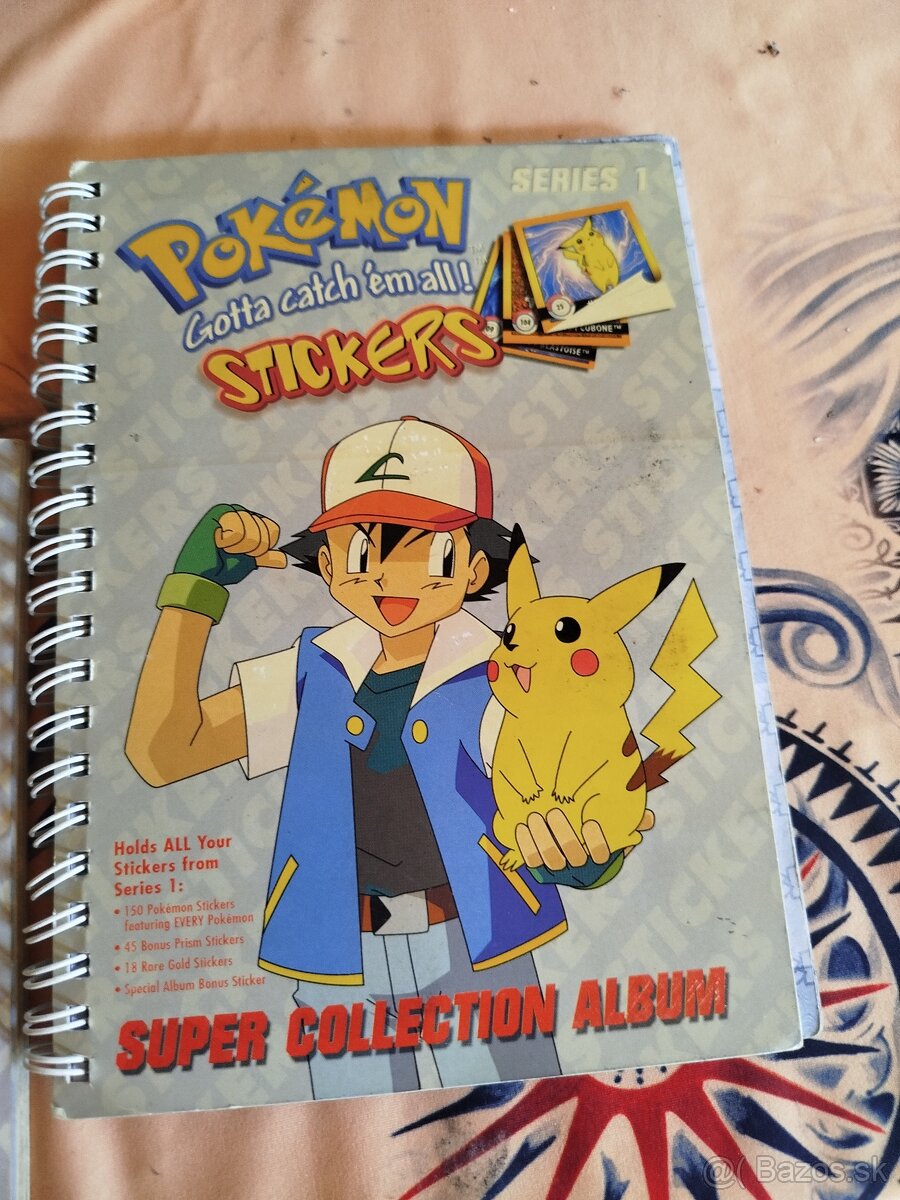 Pokémon sticker a nalepkovy album - 2