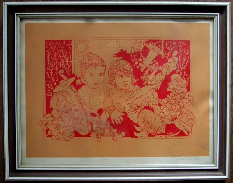 obrazy, akvarel, olejomaľba, Blažo, grafika - 2