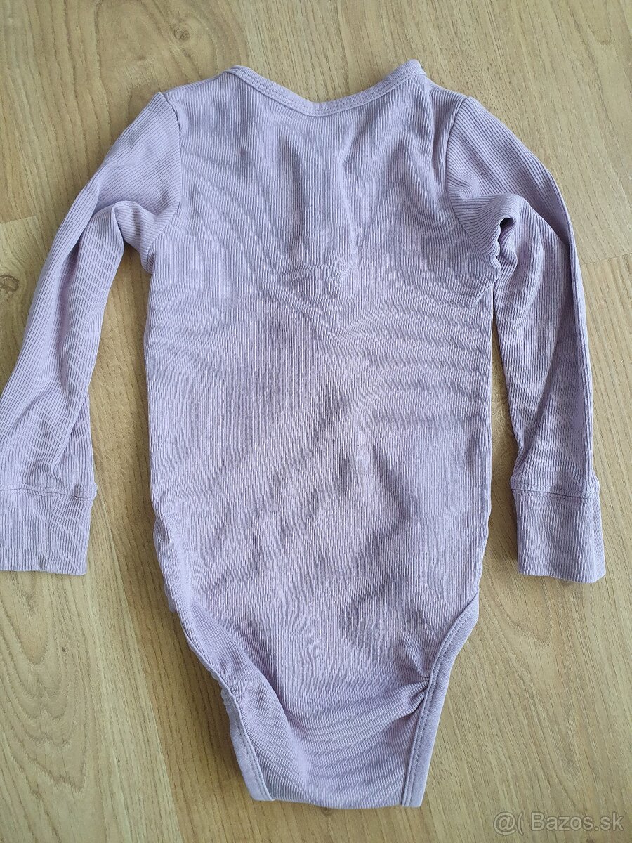 LINDEX Body s henley golierom veľkosť 86 - 2