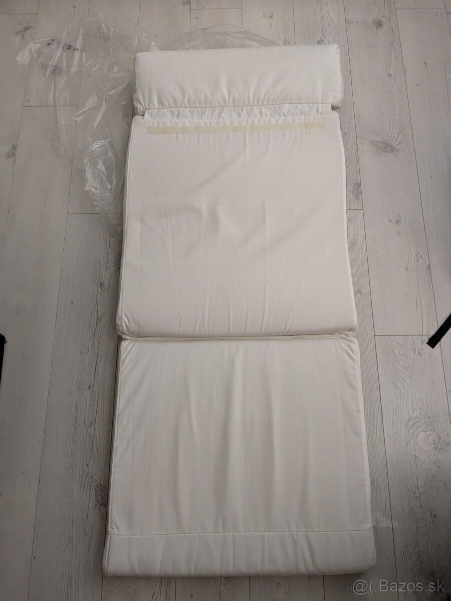 IKEA Poang kreslo - biely vankúš s poťahom - 2