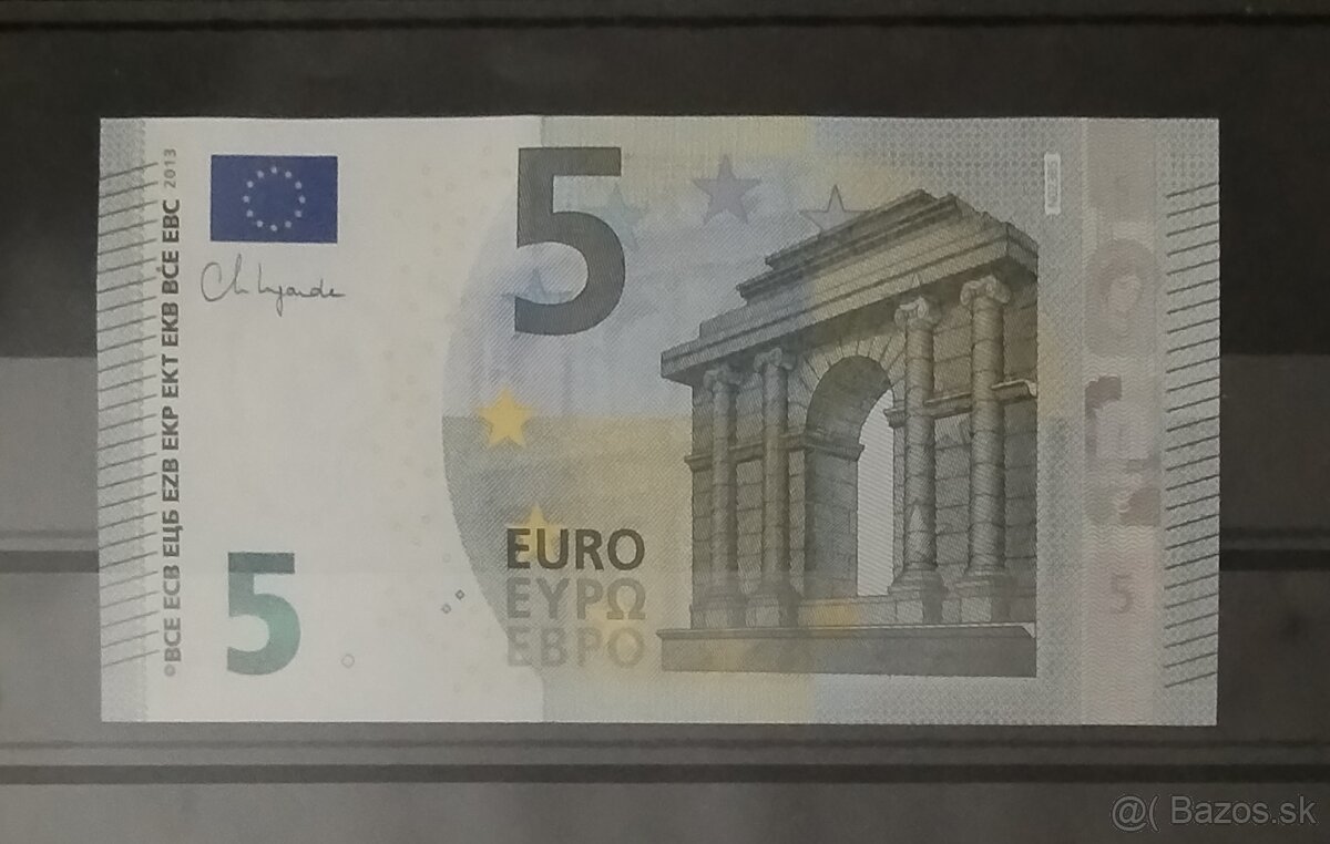 5 euro bankovky 2013 - 2