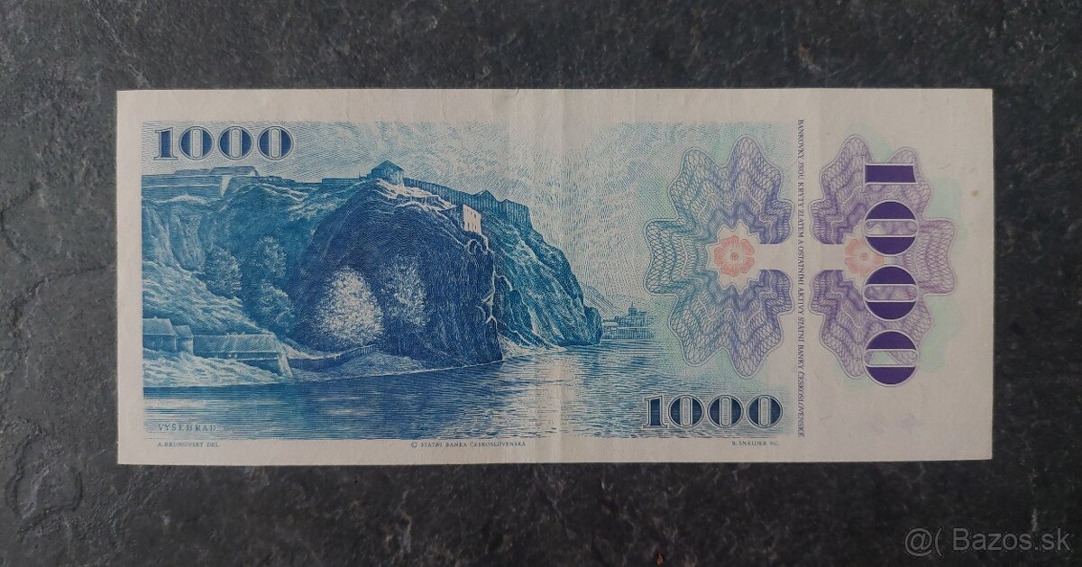 1000 Kčs 1985 + CZ kolok - 2