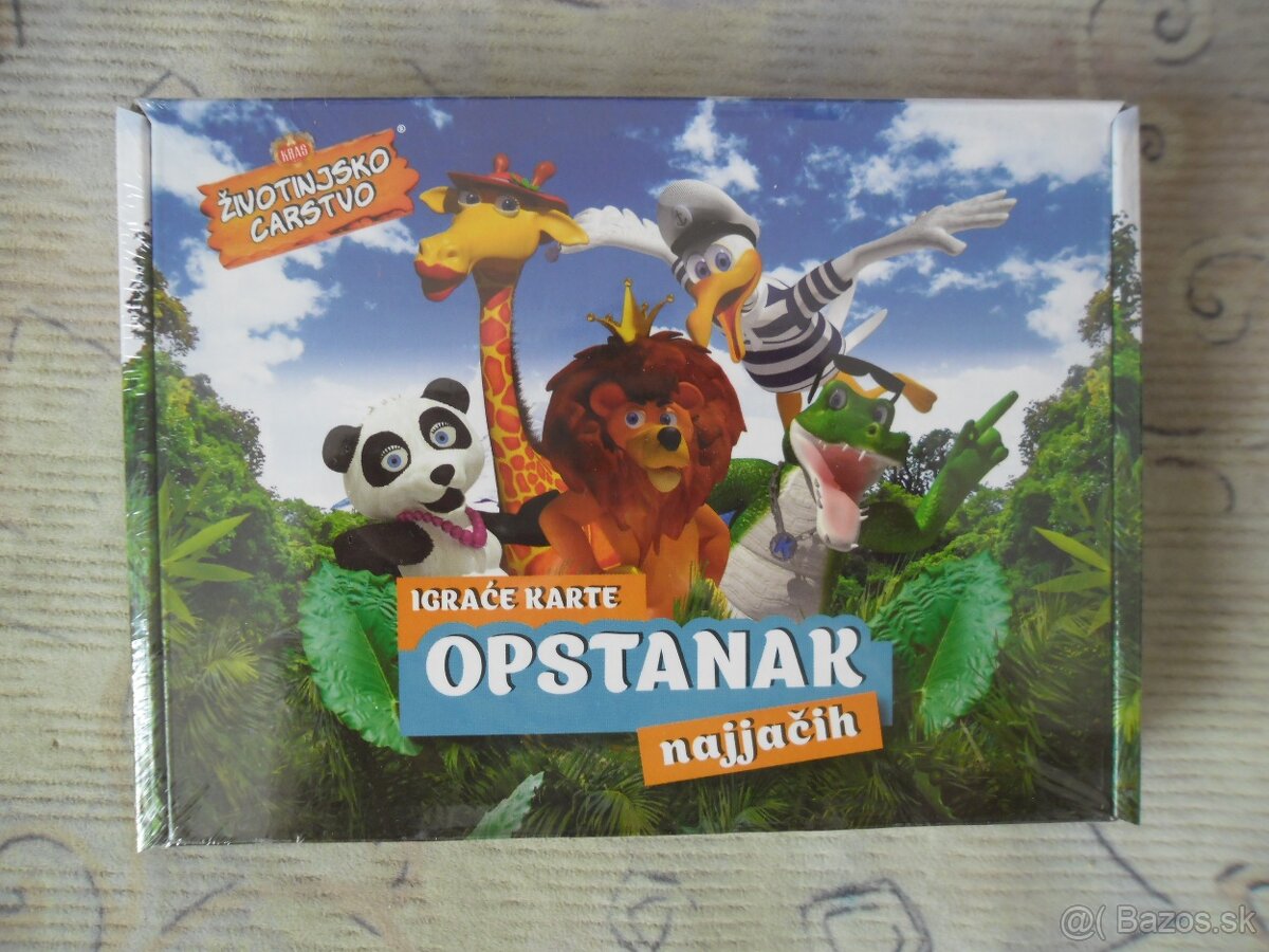 Animal kingdom hra a hrací karty. - 2