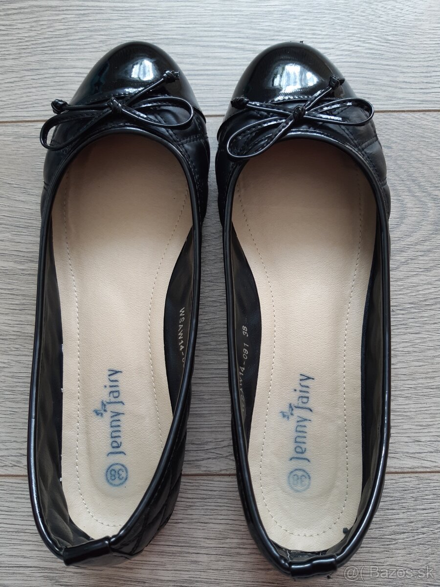 Čierne balerínky, veľkosť 37 - 2