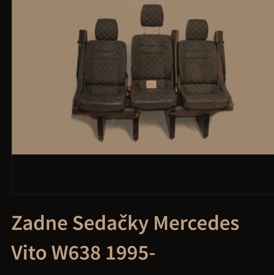 Trojsedacka Mercedes w638 - 2