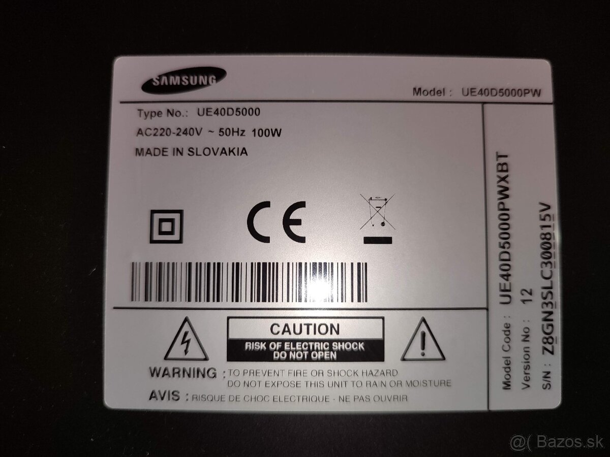 Samsung UE40D5000 LED 40\" (101cm) bez internetu - 2