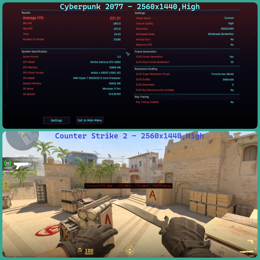 ◼️R7 9800x3D•RTX 5080 16GB,64GB RAM, 2TB SSD,1000W - 2