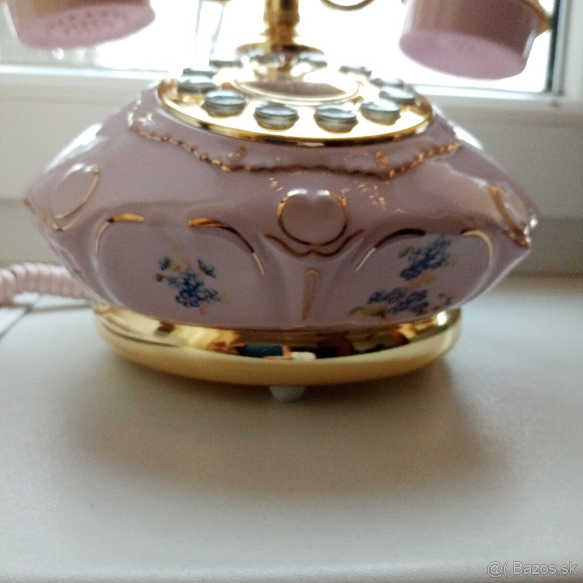 telefón ružový porcelán Chodov Lenka - 2