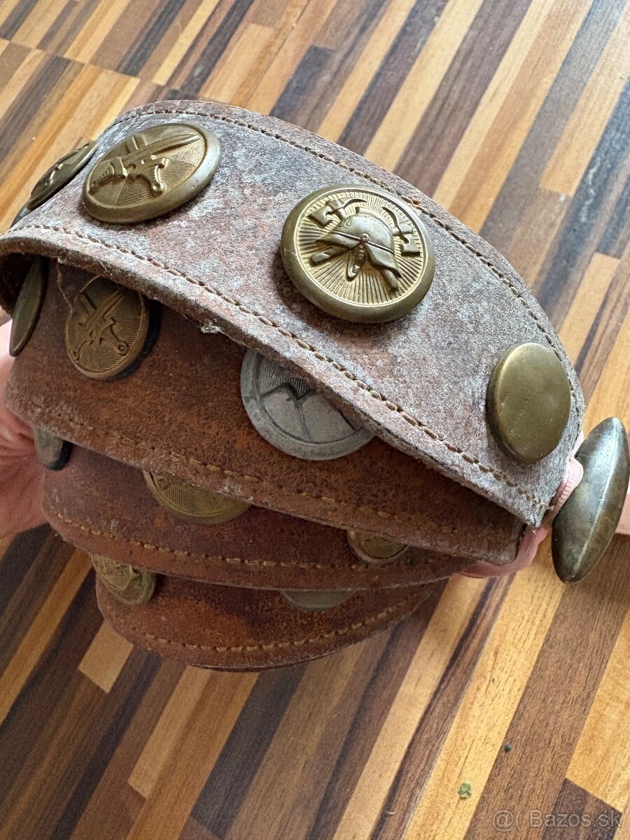 Starožitný kožený opasok - 2