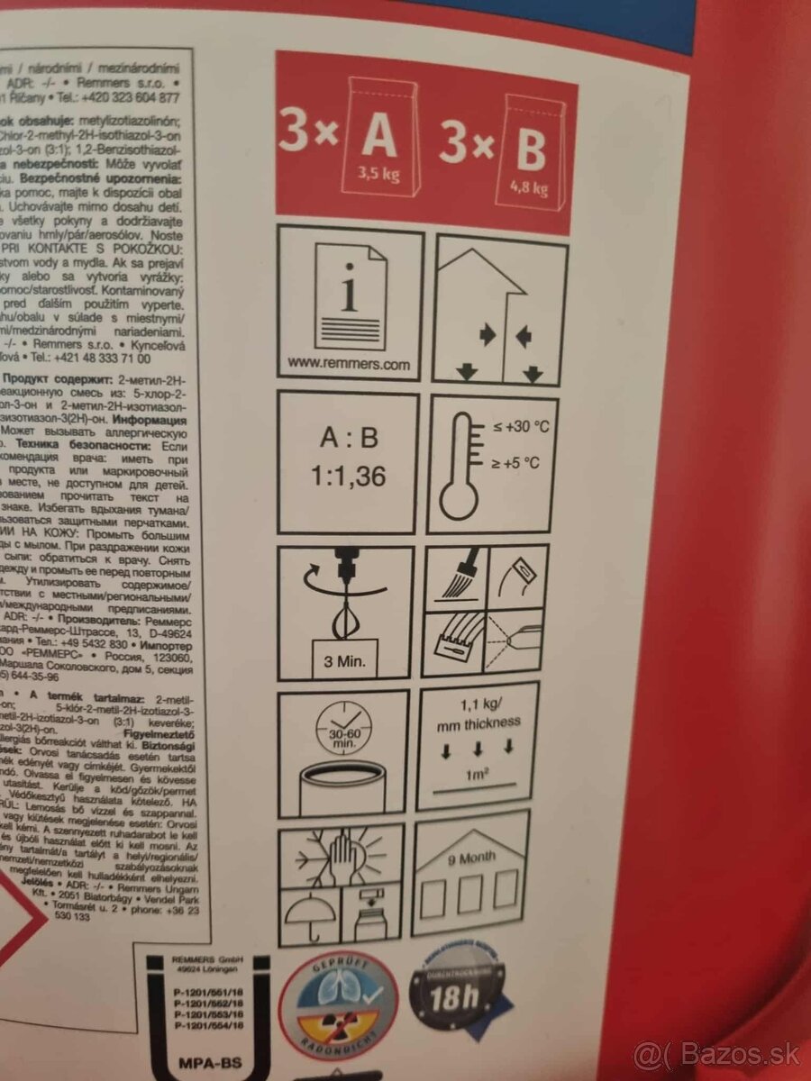 Tekutá hydroizolácia remmers mb 2k+ - 2