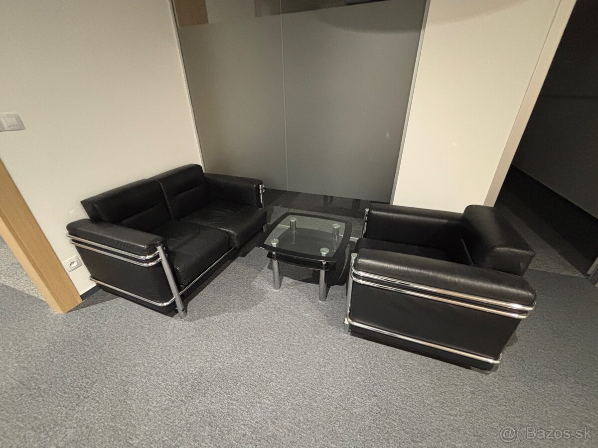 Kožené fotelky so stolíkom - 2