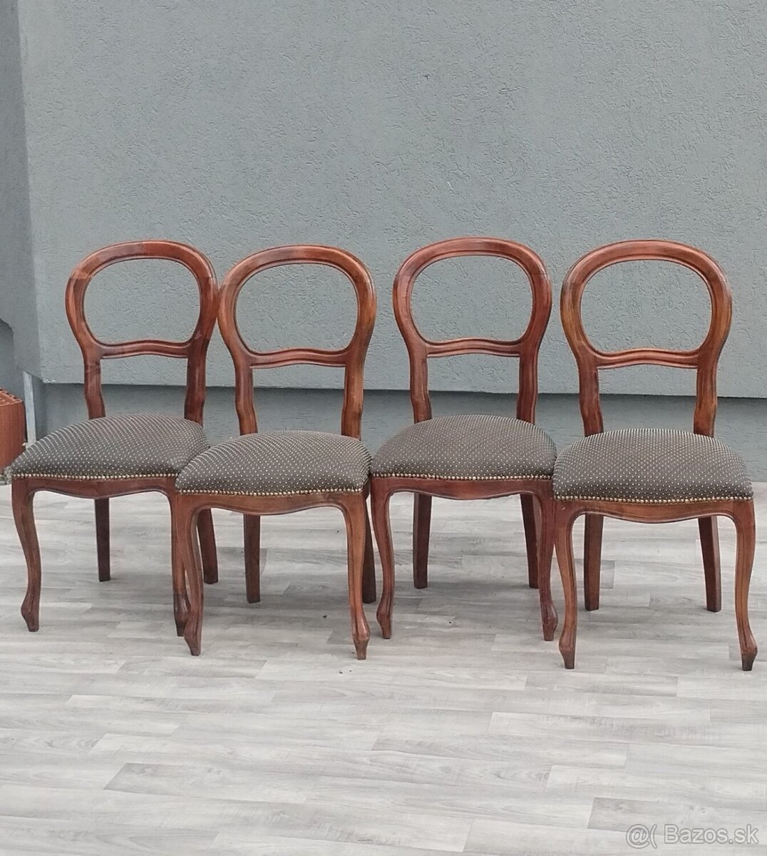 Set stoličiek Louis Philippe ( 4 KS ). - 2