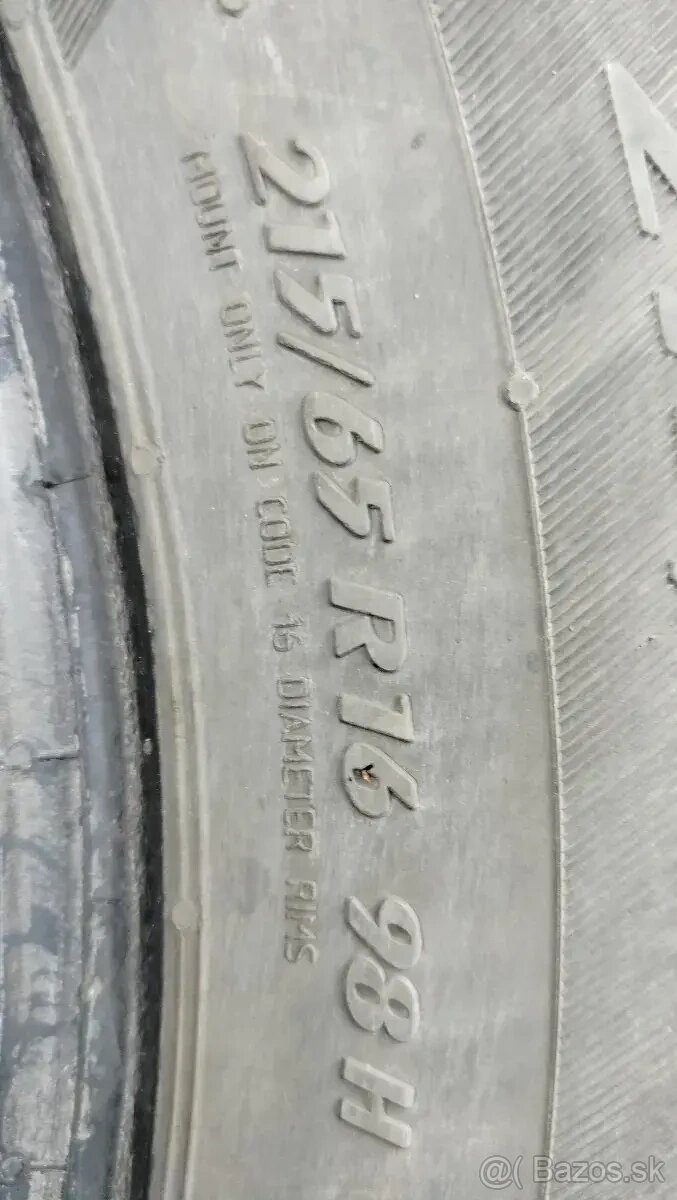 Zimná pneumatika 2ks 215/65 R16 98H matador Sibir Snow - 2