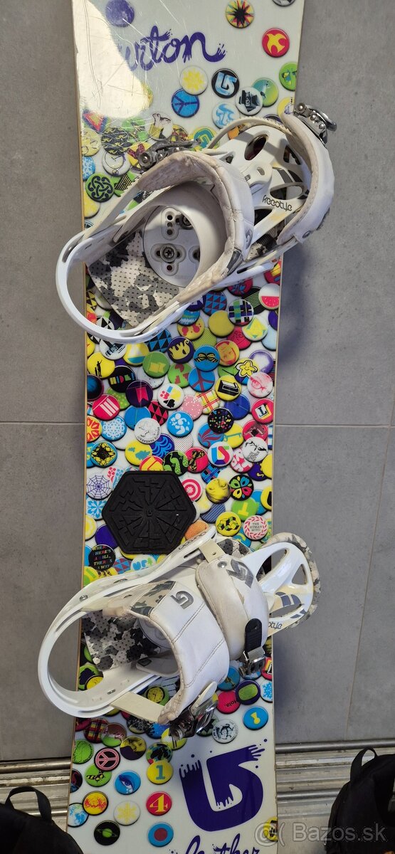 Snowboard značky BURTON s topánkami - 2