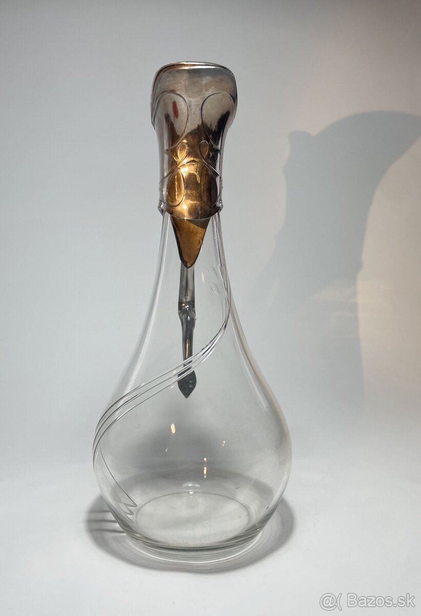 Secesná karafa na víno - 2