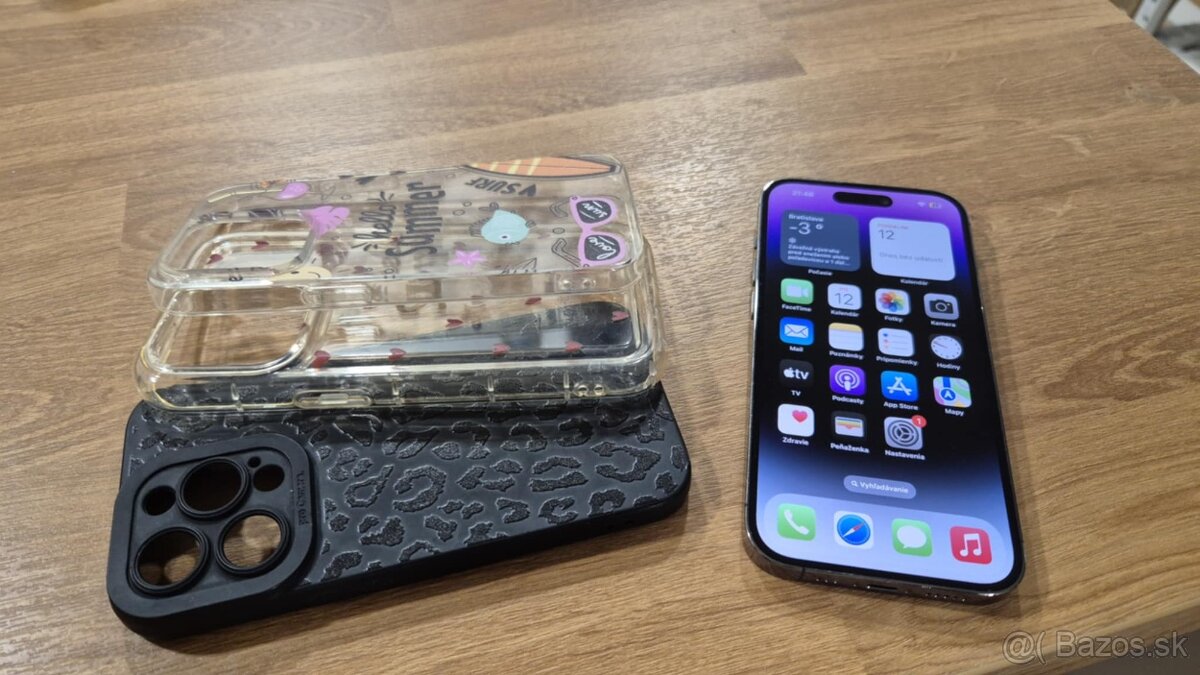 Apple Iphone 14 pro 256gb purple, super stav - 2