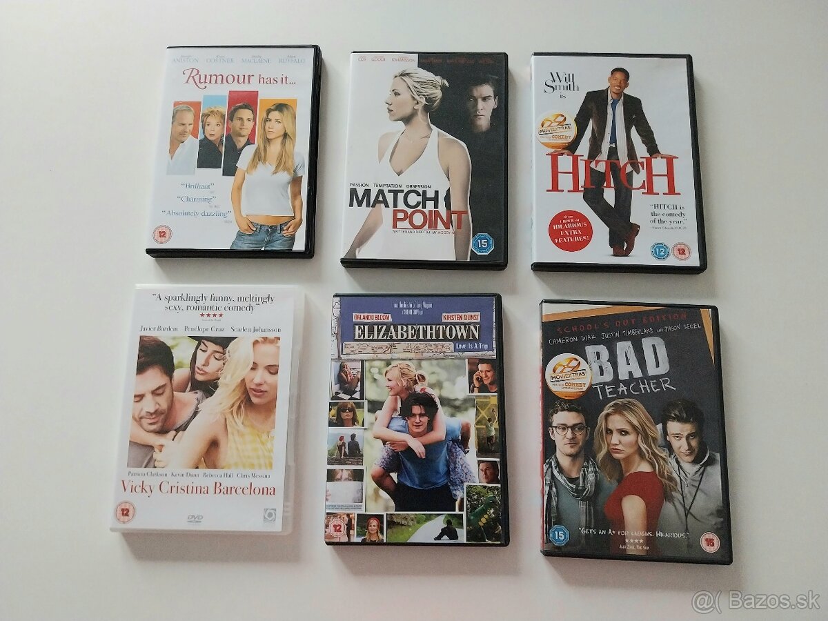 DVD filmy original v anglictine, balicek 6 ks - 2