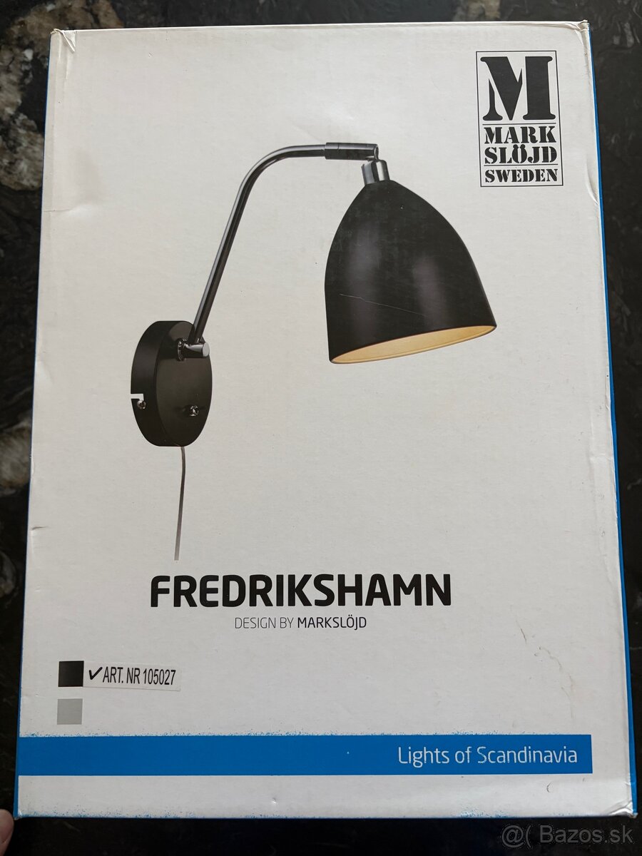 Lampa nastenna cierna - 2