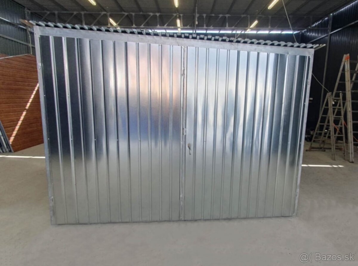 Plechové garáže 3x6m doprava montáž zdarma po Slovensku - 2